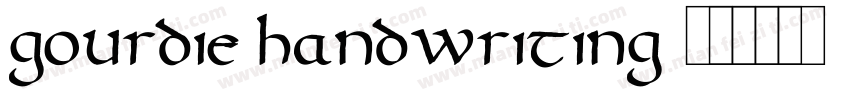 Gourdie Handwriting字体转换